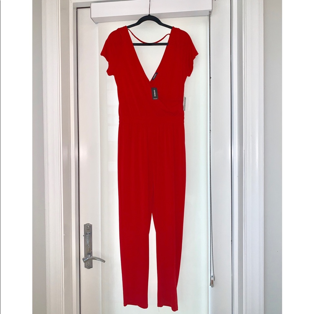 Express Red Jumpsuit